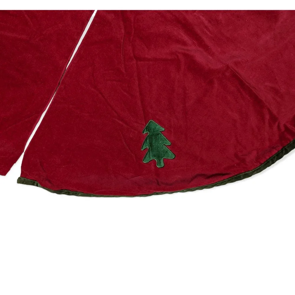 Red & Green Christmas Tree Skirt